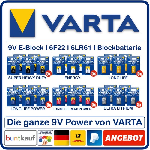 Varta block batterien - varta, e-block