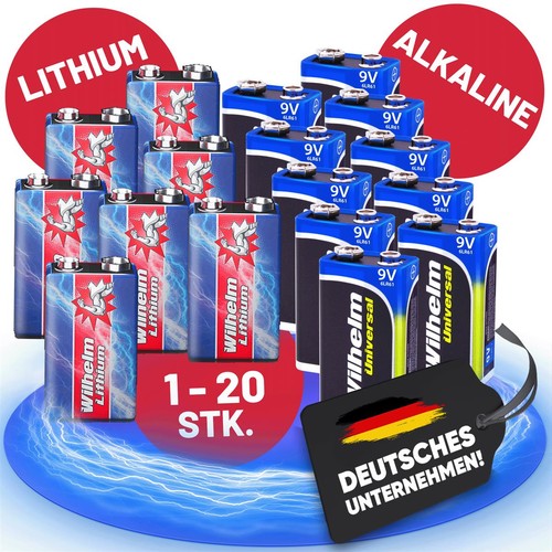 Wilhelm block batterien - 9v,